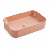  Lavoar pe blat Fluminia, Capri 55 Art Basin, dreptunghiular, 55 x 38 cm, mattone